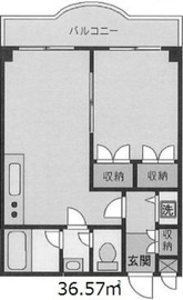 ビラージュ笹塚II 204 間取り図