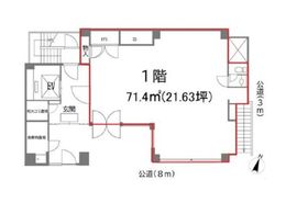 ひまわり神田ビル 1階 間取り図
