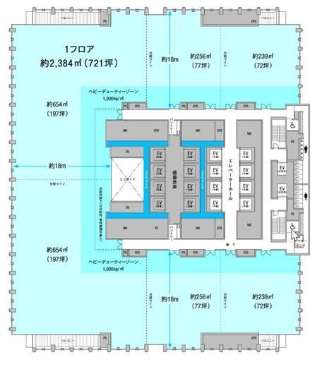 TODA BUILDING 27階 間取り図