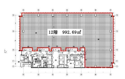 アグリスクエア新宿 1201 間取り図