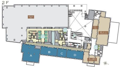 九段会館テラス 2階B 間取り図