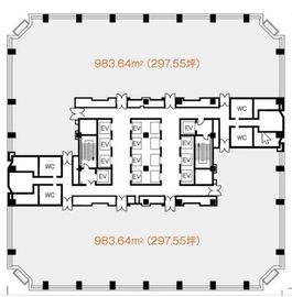 シーバンスN館 19階 間取り図