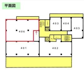 水道橋西口会館 406 間取り図