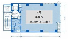 赤坂ふく源ビル 4階 間取り図