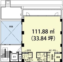 トリオ赤坂ビル 6階 間取り図