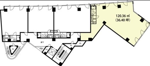 道玄坂スクエア 504 間取り図