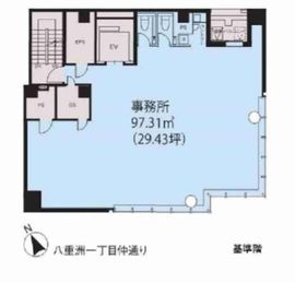東京建物八重洲仲通りビル 5階 間取り図