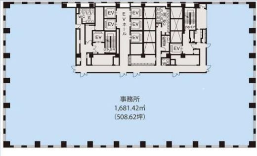 JAビル 6階 間取り図