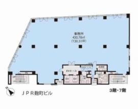 JPR麹町ビル 7階 間取り図