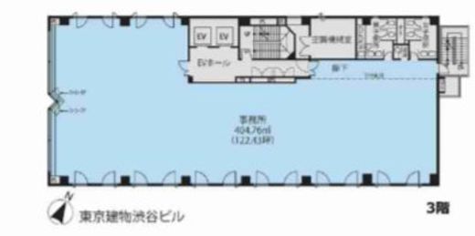 東京建物渋谷ビル B1階 間取り図