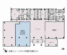 大崎ニューシティ3号館 3階 間取り図