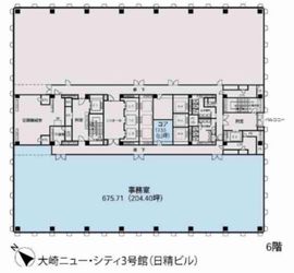 大崎ニューシティ3号館 11階 間取り図