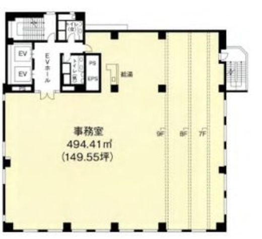 ヒューリック芝公園大門通ビル 3階 間取り図