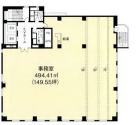 ヒューリック芝公園大門通ビル 3階 間取り図