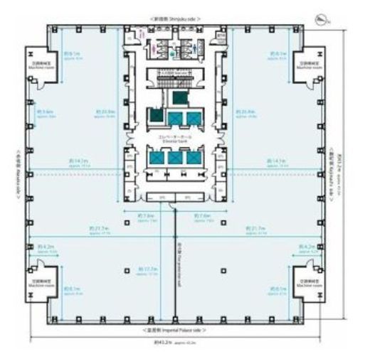 ニューオータニガーデンコート 8階 間取り図
