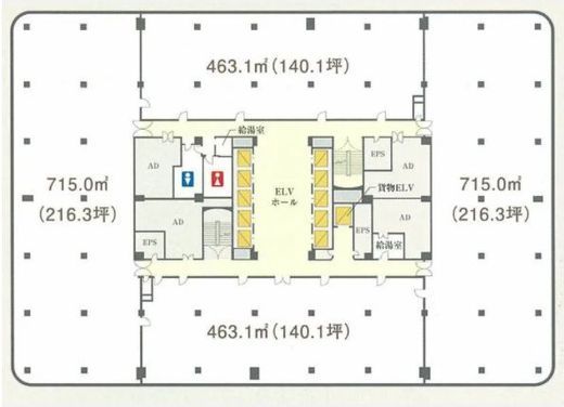 東京交通会館 8階 間取り図