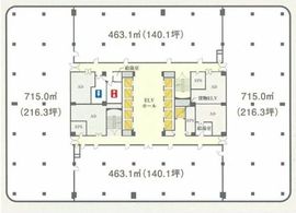 東京交通会館 8階 間取り図