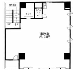 浜町プログレスビル 4階 間取り図