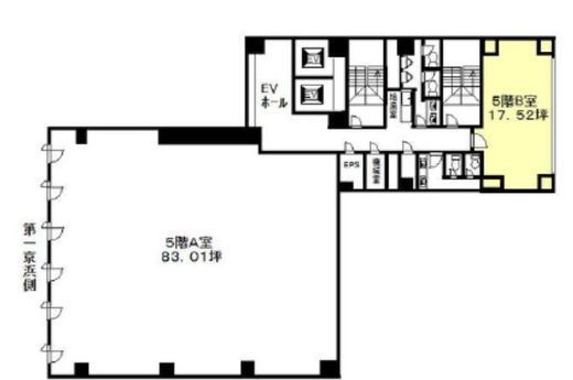 芝エクセレントビル 5階B 間取り図
