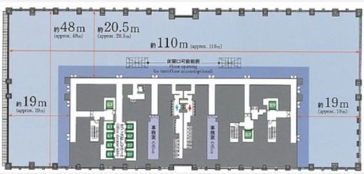 大手町パークビルディング 7階 間取り図