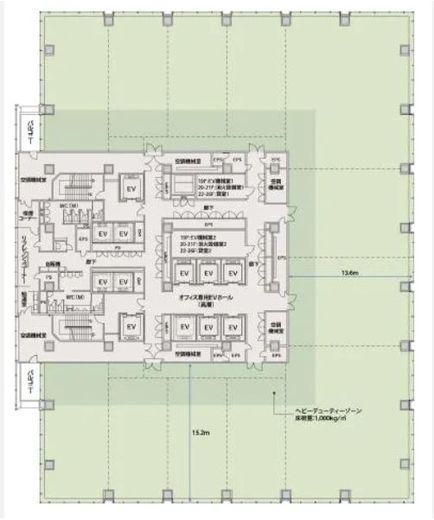 サピアタワー 13階 間取り図