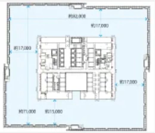 大手町フィナンシャルシティグランキューブ 18階 間取り図