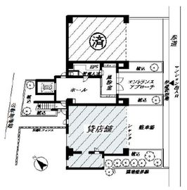 東急ドエルアルス恵比寿(店舗) 1階 間取り図