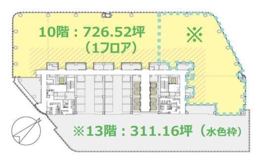 赤坂インターシティAIR 10階 間取り図