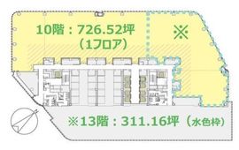 赤坂インターシティAIR 10階 間取り図