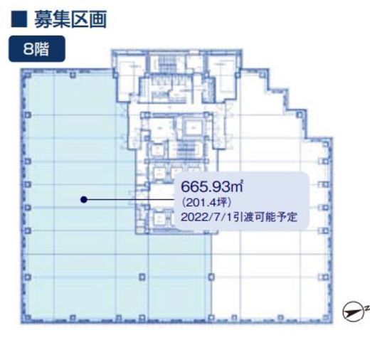 後楽森ビル 8階 間取り図