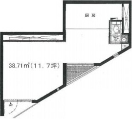 BIT代々木上原 101 間取り図