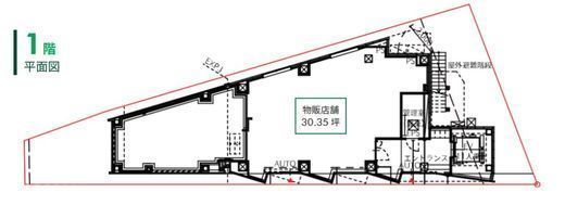 VORT神宮北参道(旧:(仮称)北参道PJ) 1階(店舗) 間取り図