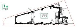 VORT神宮北参道(旧:(仮称)北参道PJ) 1階(店舗) 間取り図