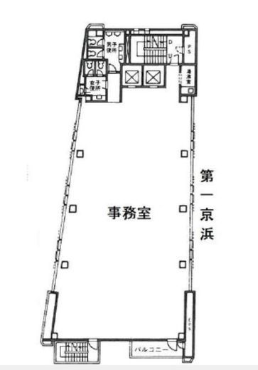 大野高輪ビル 3階 間取り図