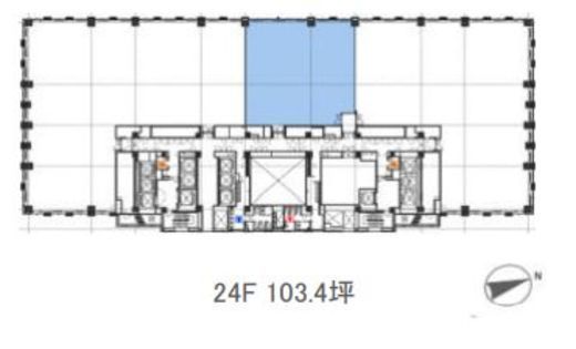 丸の内トラストタワー本館 24階 間取り図