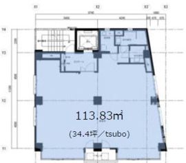 神谷町アネックス2号館（旧：虎ノ門三須ビル） 4階 間取り図