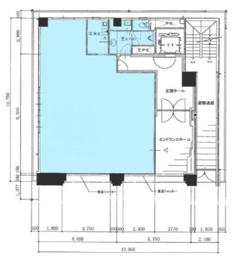 岡地茅場町ビル 1階 間取り図