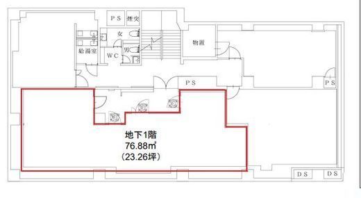 銀座GSビル2 B1階 間取り図