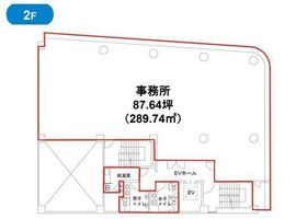 OS築地ビル 2階 間取り図