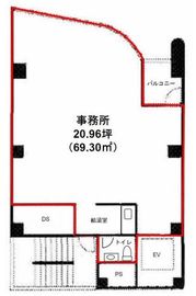 ワイ・エヌ銀座ビル 3階 間取り図