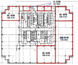 品川グランドセントラルタワー 16階 間取り図