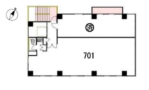 芝浦MYビル 701 間取り図