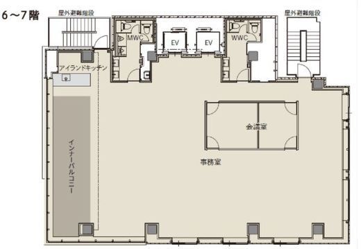 CIRCLES日本橋小舟町 7階 間取り図