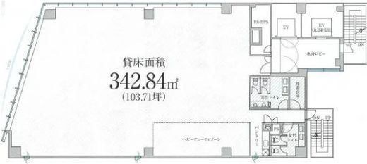 PMO八丁堀Ⅳ 10階 間取り図