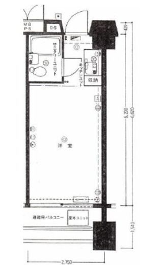 東京ロイヤルプラザ(SOHO) 806 間取り図