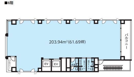 HF浜松町ビルディング 6階 間取り図