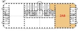 新宿アイランドタワー 分割2AB 間取り図