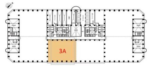 新宿アイランドタワー 分割3A 間取り図