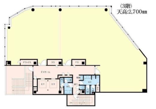 Barbizon8 3階 間取り図