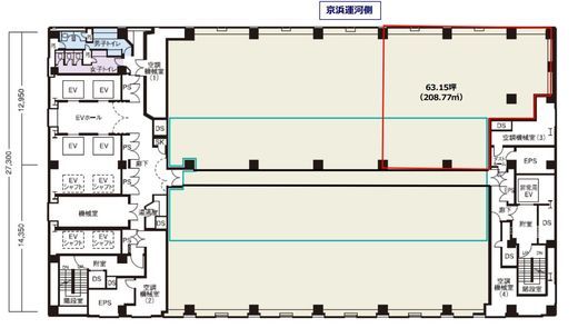 シーフォートスクエア/センタービルディング 8階 間取り図